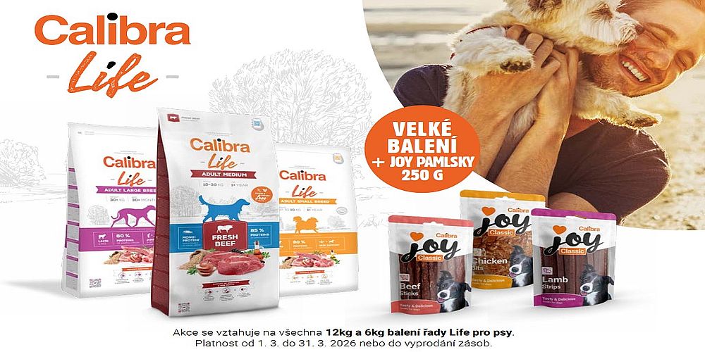 Calibra Life + pamlsek zdarma