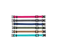 Obojek nylon štěně rozez.M-L 22-35cm/10mm Mix2/6ks TR