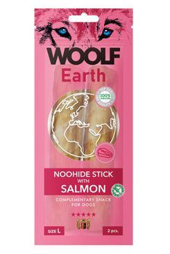 WOOLF Earth poch. NooHide L Sticks with Salmon 85g