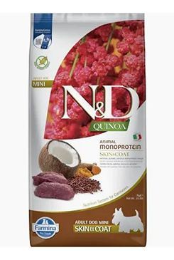 N&D Quinoa DOG Skin&Coat Venison Adult Mini 7kg