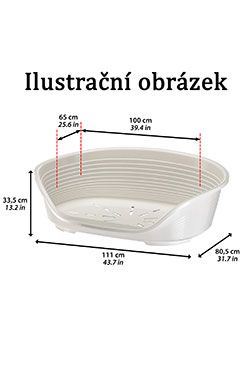 Pelech plast SIESTA DLX 2 hnědý 49x36x17,5cm FP