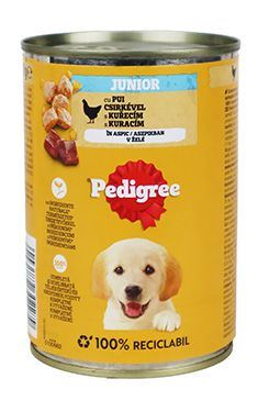 Pedigree konz. Can Junior kuřecí v želé 400g