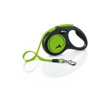 Vodítko FLEXI Neon New S pásek 5m/15kg černá/zelená