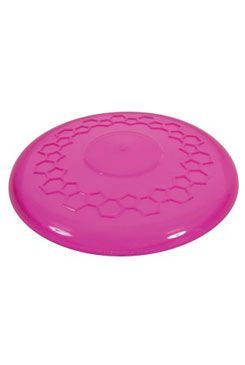Hračka pes FRISBEE TPR POP 23cm růžová Zolux