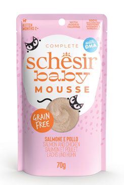 Schesir Cat kapsa Baby losos/kuře pěna 70g