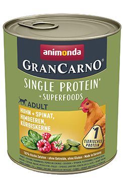 Animonda pes GRANCARNO konz. Superfoods kuřecí 800g