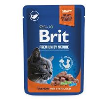 Brit Premium Cat kapsa Salmon for Sterilised 100g