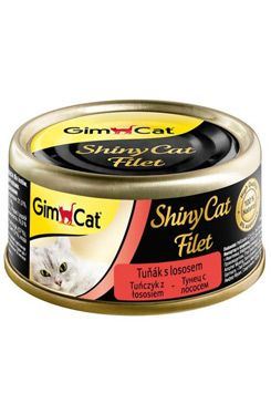 GimCat ShinyCat konz. filet tuňák s lososem 70g