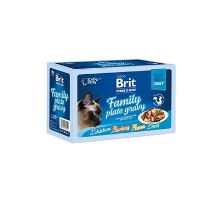 Brit Premium Cat D Fillets in Gravy Family Plate 1020g