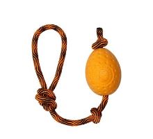 Hračka pes EGG MAXI plov. z TPR oranžová Kiwi