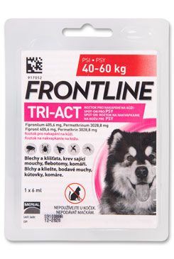FRONTLINE TRI-ACT spot-on pro psy XL (40-60 kg)-1x6ml
