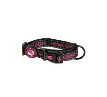 Obojek nylon 52-65/3cm růžová Kiwi
