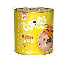 WOW Dog konz. Junior kuřecí s karotkou 800g
