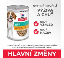 Hills Science Plan Canine Weight Adult Chicken&Vegetable 370g (3)