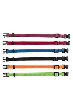 Obojek nylon štěně rozez.M-L 22-35cm/10mm Mix1/6ks TR