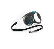 Vodítko FLEXI Black Design M lanko 5m/20kg modrá