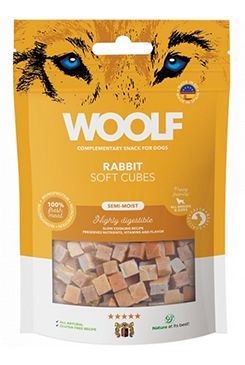 WOOLF pochoutka Soft Cubes Rabbit 100g