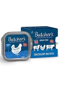 Butcher's Dog Original hovězí/kuř/jehn vanička 4x150g
