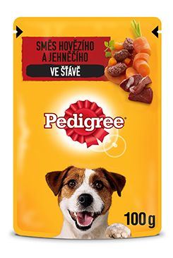 Pedigree kapsa Adult hovězí/jehně ve šťávě 100g