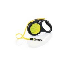 Vodítko FLEXI Neon New M pásek 5m/25kg neon