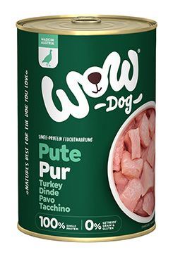 WOW Dog konz. PUR krocan monoprotein 400g