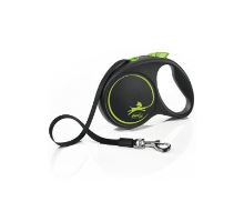 Vodítko FLEXI Black Design M pásek 5m/25kg zelená