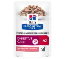 Hills Prescription Diet Feline I/D Digestive Care Salmon kapsičky 12x85g