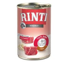 Rinti Dog Sensible konzerva hovězí+rýže 400g
