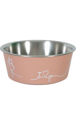 Miska nerez pes LOVE DOG 400ml růžová Zolux