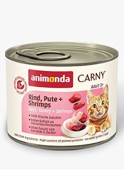 Animonda kočka CARNY konz. Adult hov/krůta/ráčci 200g