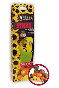FINE PET Tyčinka Andulka Exotické ovoce 2ks/110g