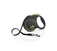Vodítko FLEXI Black Design L pásek 5m/50kg zelená