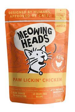 MEOWING HEADS Paw Lickin’ Chicken kapsa 100g