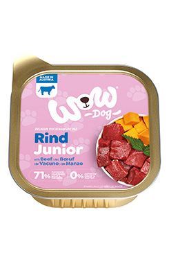 WOW Dog paštika Junior hovězí s dýní 150g