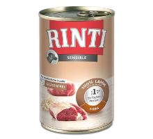 Rinti Dog Sensible konzerva jehně+rýže 400g