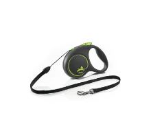 Vodítko FLEXI Black Design S lanko 5m/12kg zelená