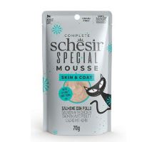 Schesir Cat kapsa Special Skin&amp;Coat los/kuře pěna70g