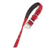 Obojek reflexní DAYTONA DELUXE C25/45 červené  FP