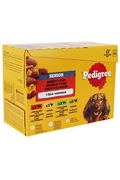 Pedigree kapsa Senior mas.výběr v želé 12x100g