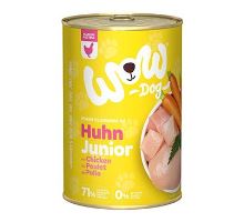 WOW Dog konz. Junior kuřecí s karotkou 400g