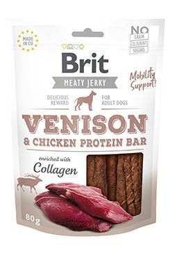 Brit Jerky Venison Protein Bar 80g