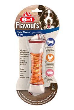 Pochoutka 8in1 Flavours Triple Flavour Bone L/1ks