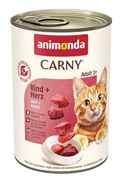 Animonda kočka CARNY konz. Adult hovězí srdce 400g