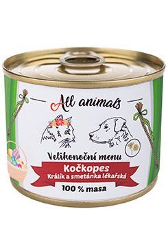 All Animals kočkopes konz. Velikonoční králík+sm. 200g