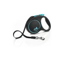 Vodítko FLEXI Black Design M pásek 5m/25kg modrá