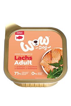 WOW Dog paštika Adult losos s rajčaty 150g