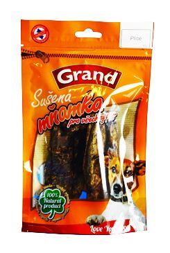 GRAND Dog poch. Suš. Mňamka plíce 50g