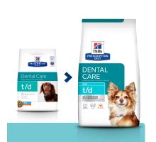 Hills Prescription Diet Canine T/D Mini 3kg NEW (1)