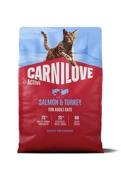 Carnilove Cat Active Dry Salmon&Turkey Adult AB 2kg