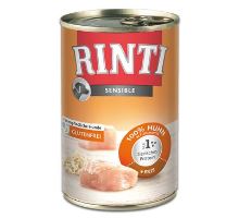 Rinti Dog Sensible konzerva kuře+rýže 400g